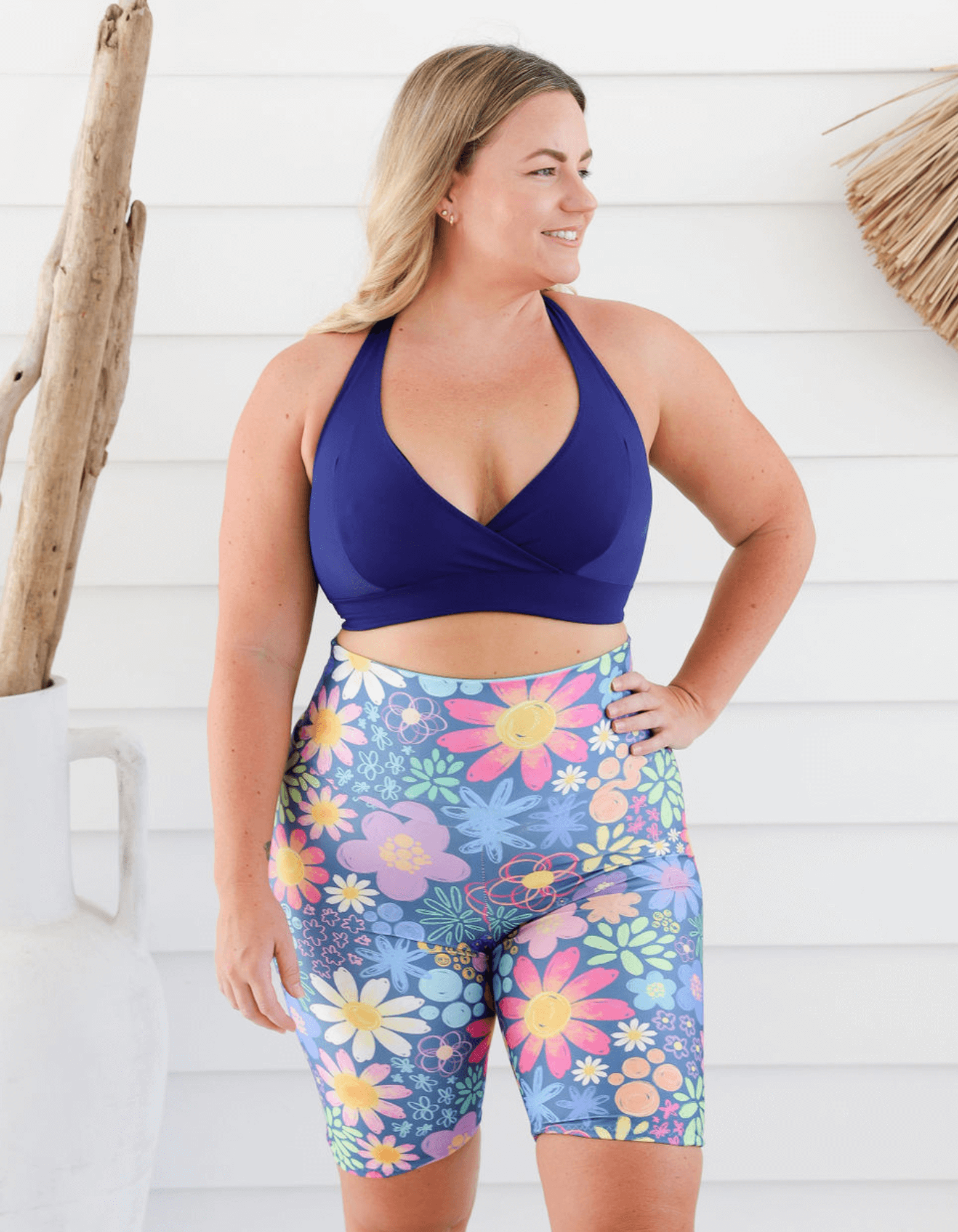 Plus size swimsuits 2025 with bike shorts