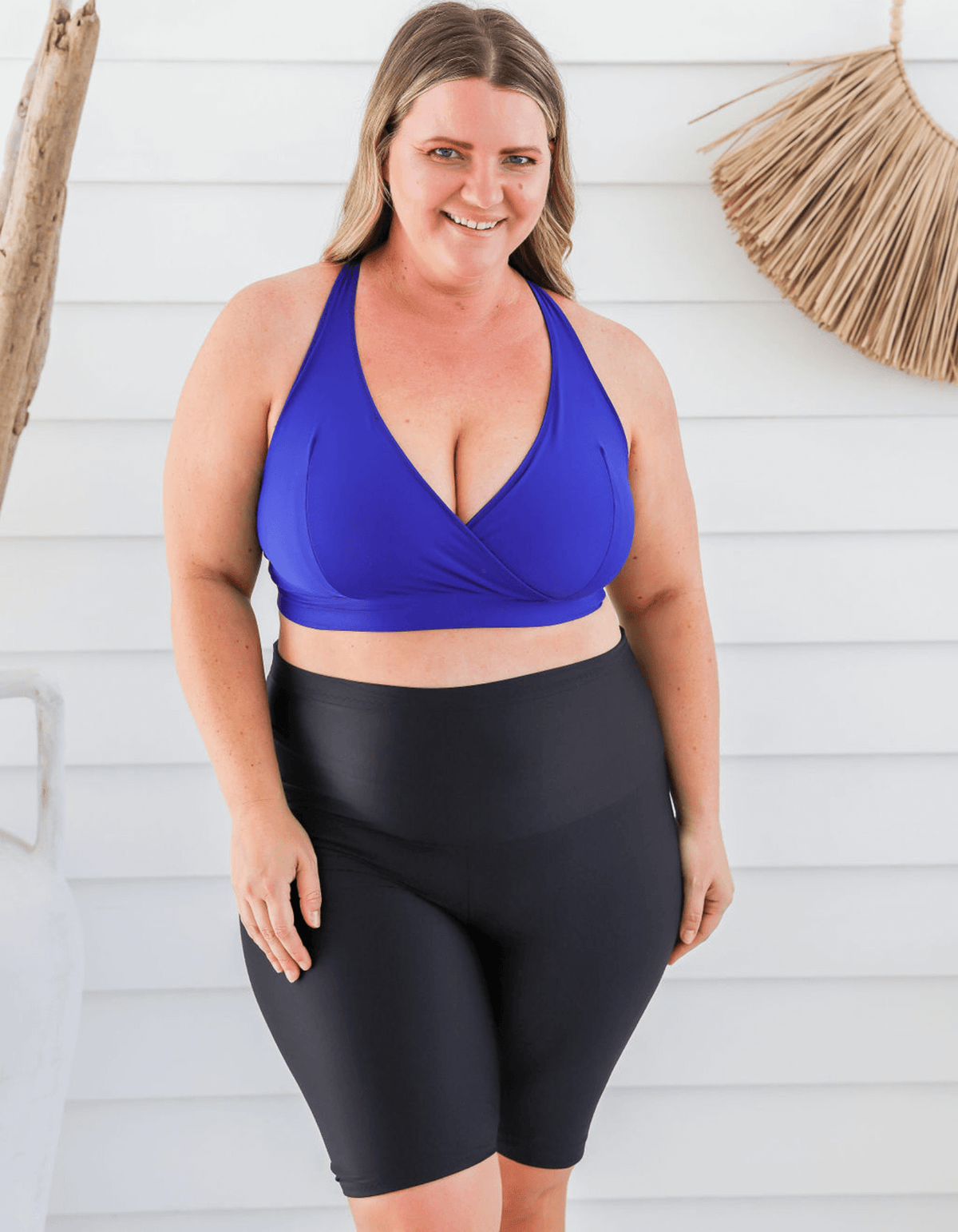 Shop Women s Bike Length Plus Size Curvy Swim Shorts Mantis Swimwear MANTIS SWIMWEAR